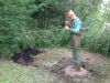 The Copper Fisherman Statue in Lovells, Michigan